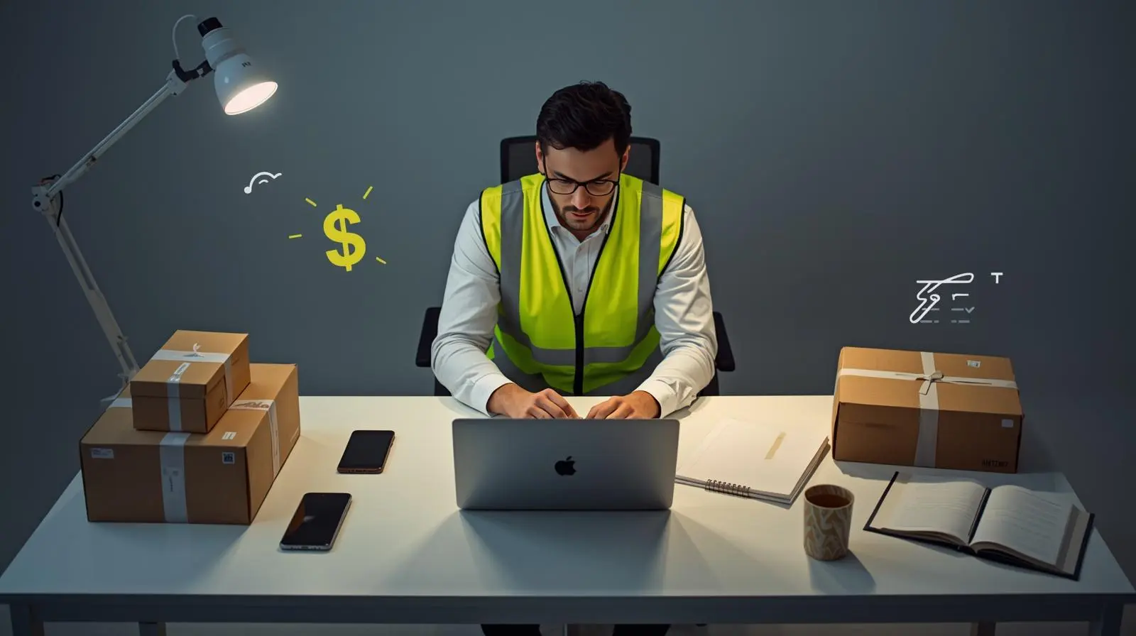 UK side hustles and extra income concept with laptop and phone